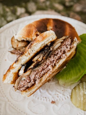 Mushroom and Swiss Burger