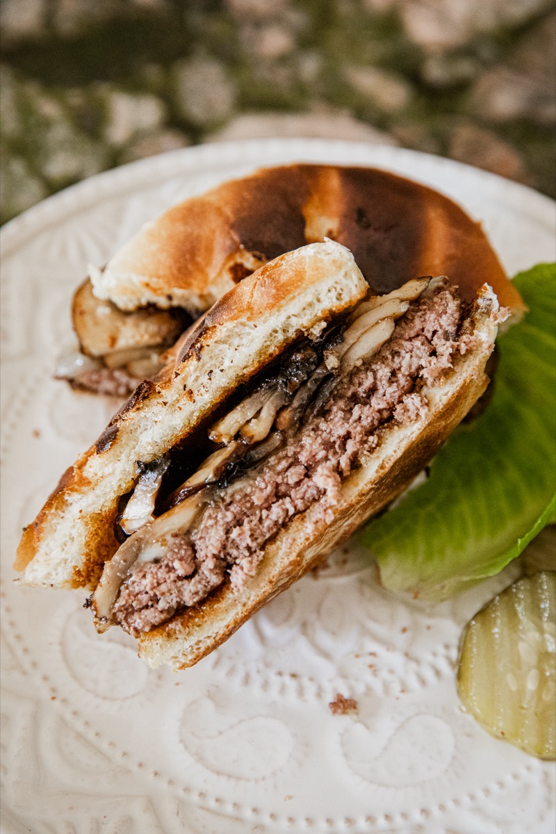 Mushroom and Swiss Burger