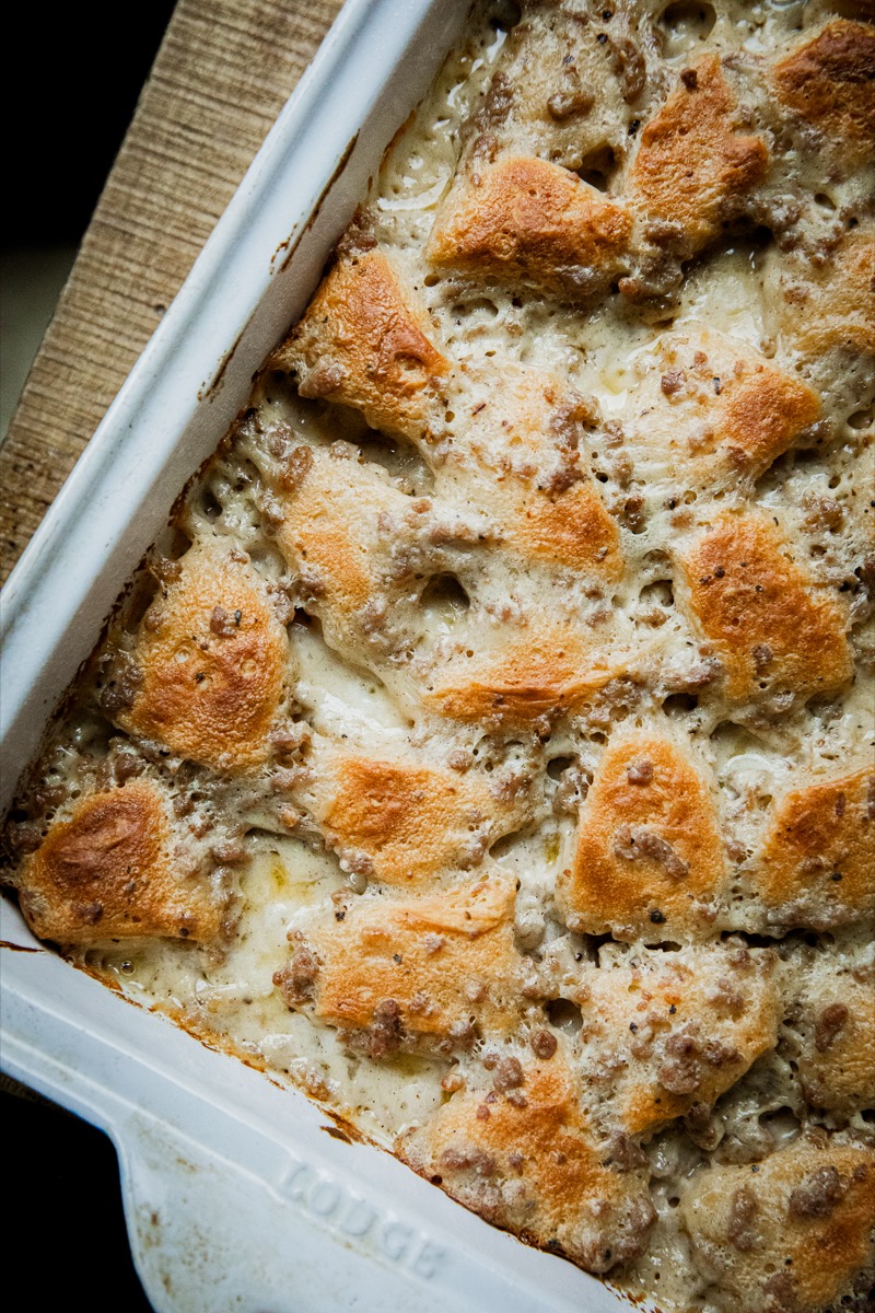 Biscuits and Gravy Casserole