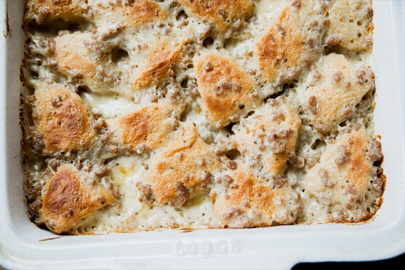 Biscuits and Gravy Casserole