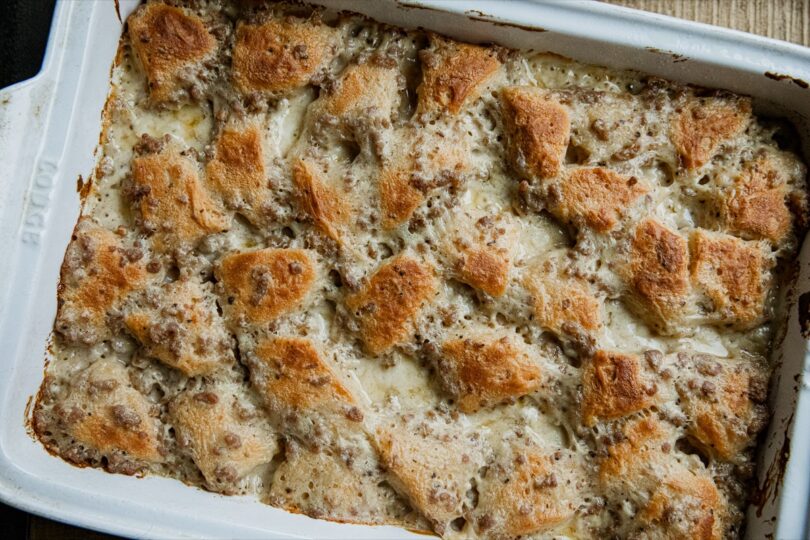 Biscuits and Gravy Casserole