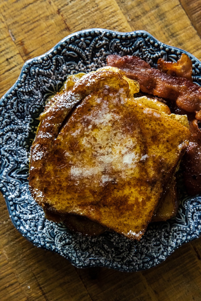 Blackstone Eggnog French Toast