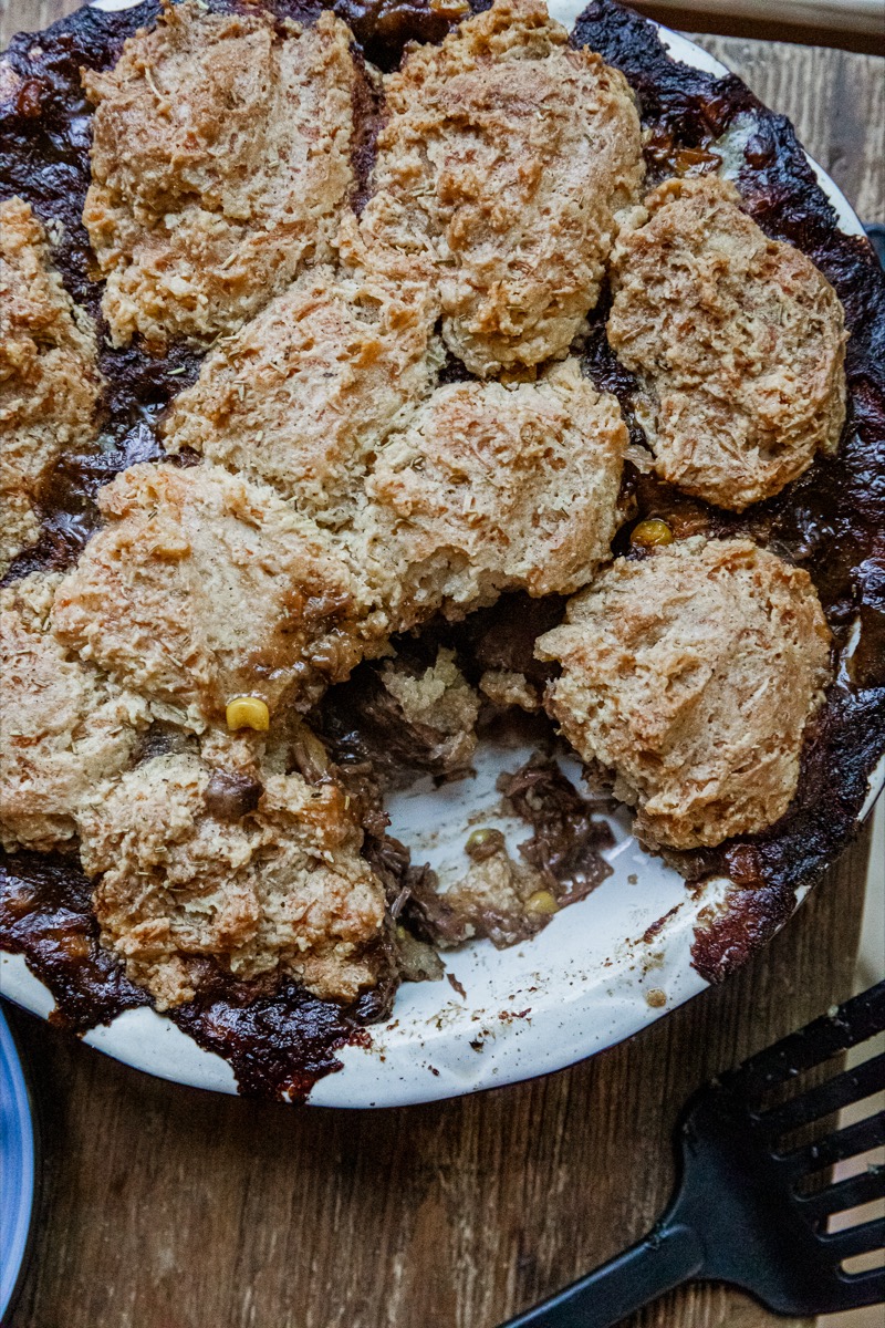 Smoked Shredded Beef Pot Pie