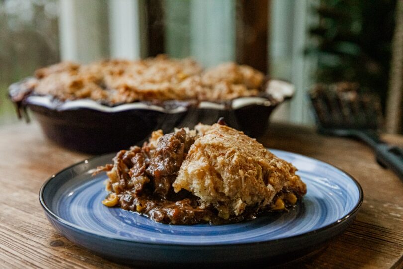 Smoked Shredded Beef Pot Pie