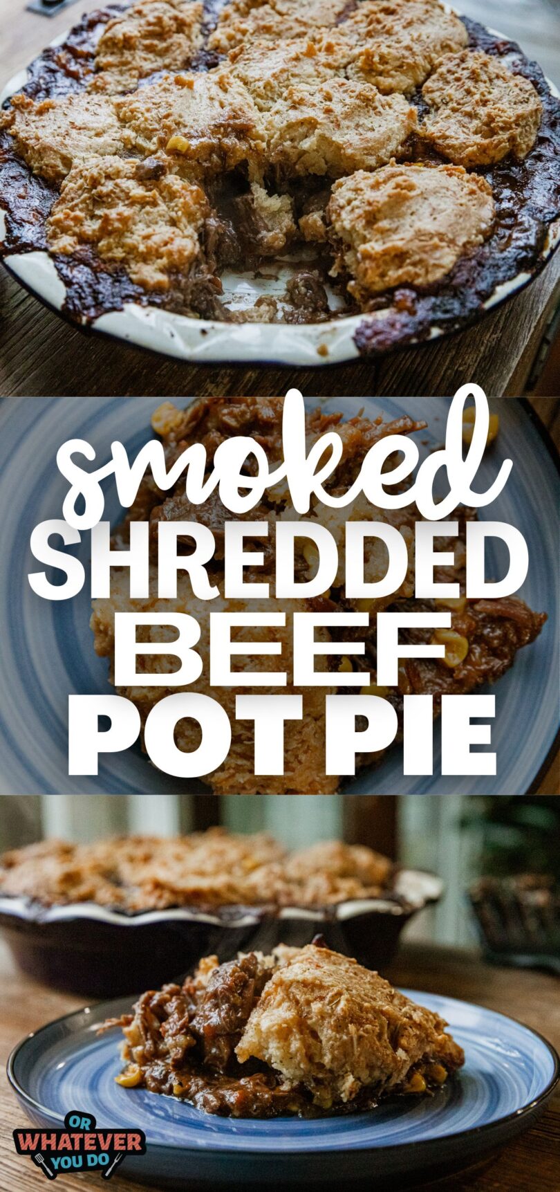 Smoked Shredded Beef Pot Pie