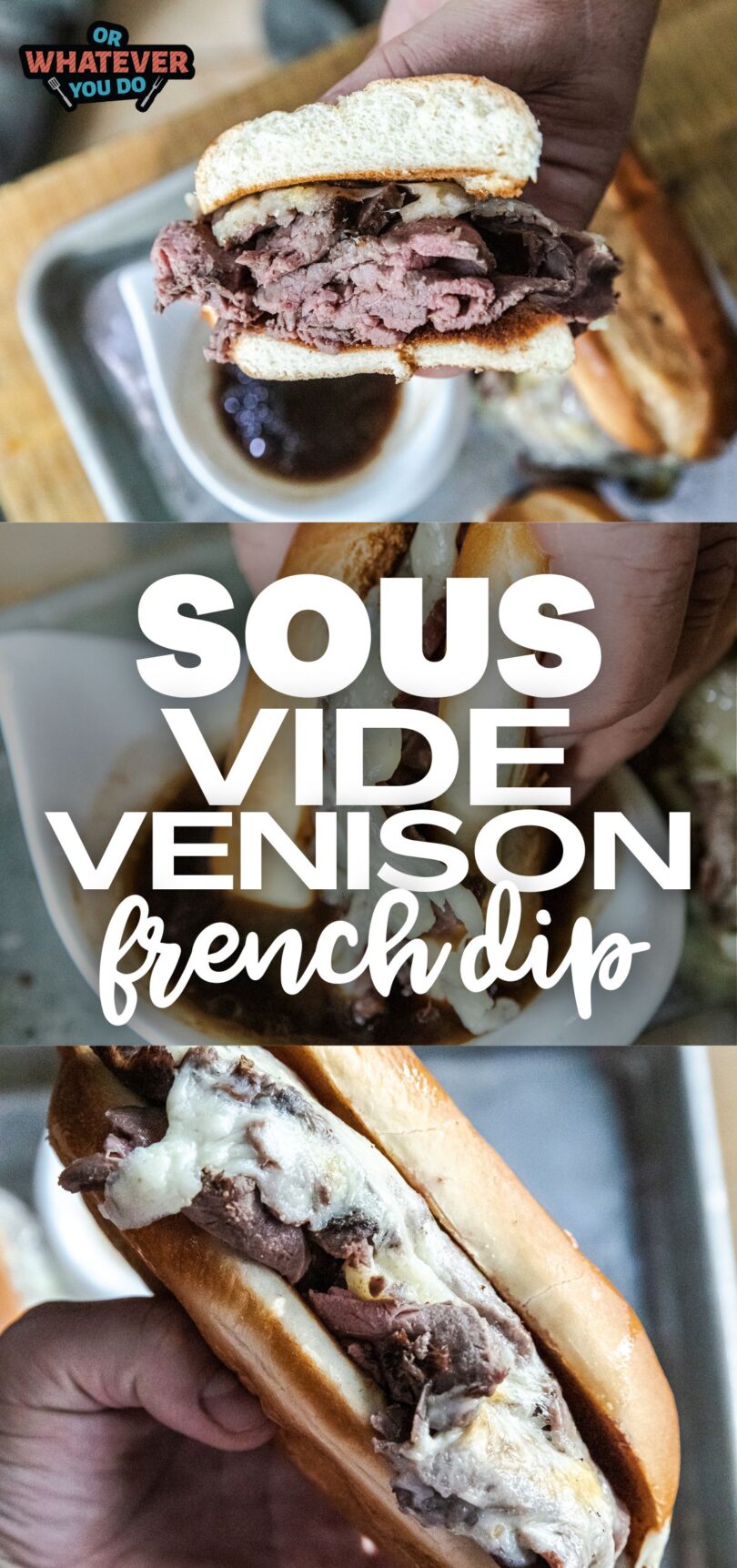 Sous Vide Venison French Dip